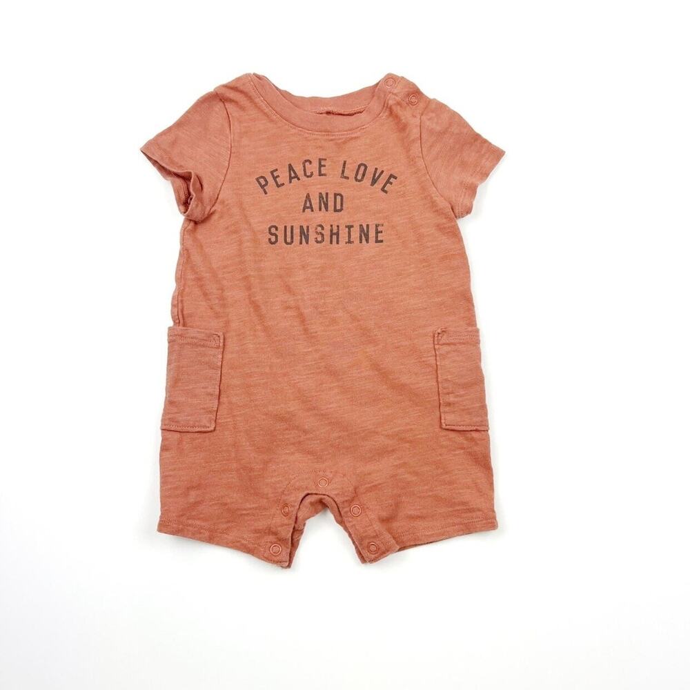 Little Co. Organic Peace Love & Sunshine Romper